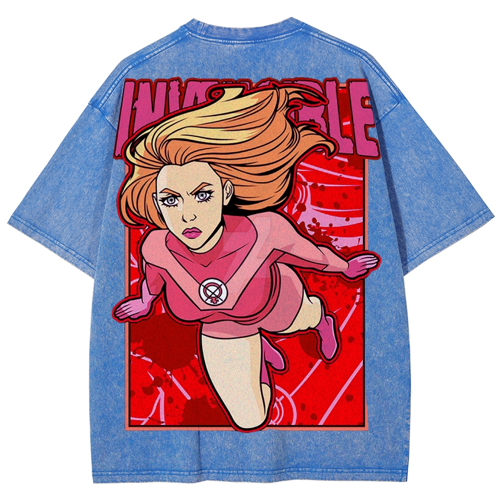 Invincible Unisex Fit Washed T-Shirt 2503012643