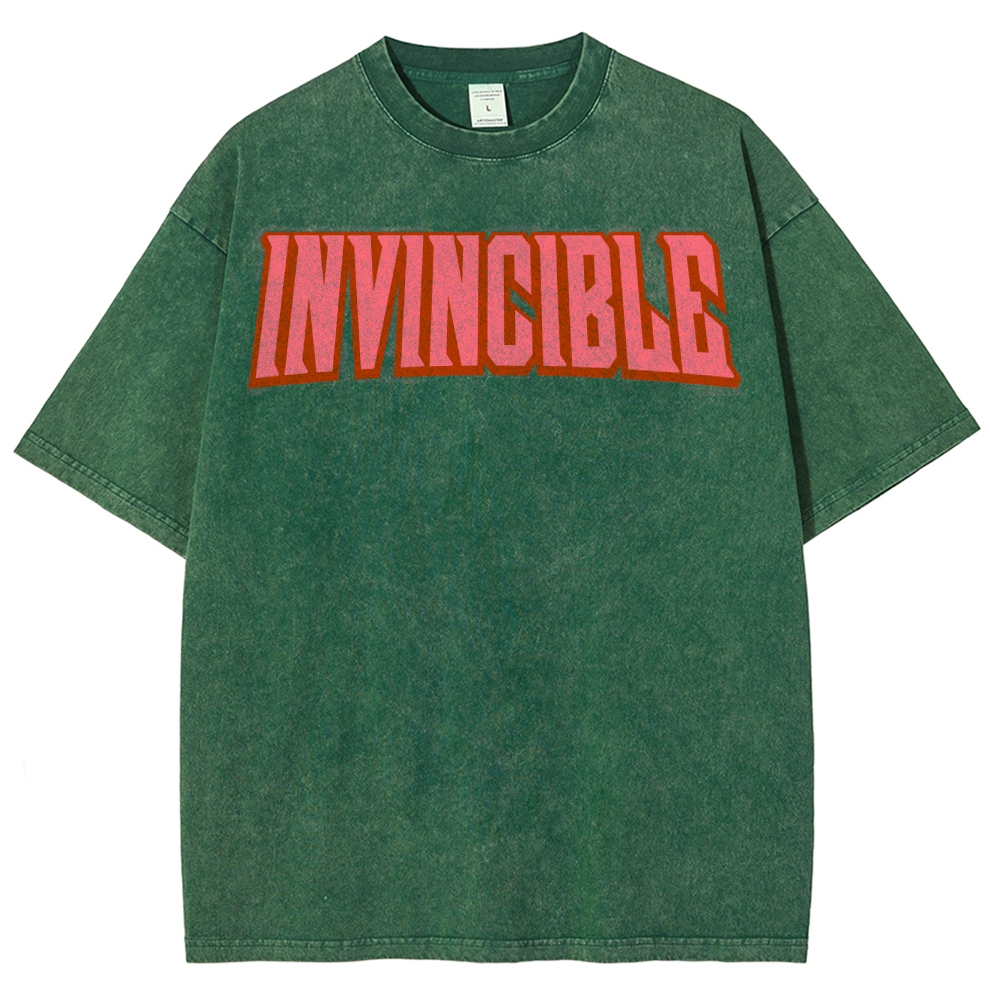 Invincible Unisex Fit Washed T-Shirt 2503012643