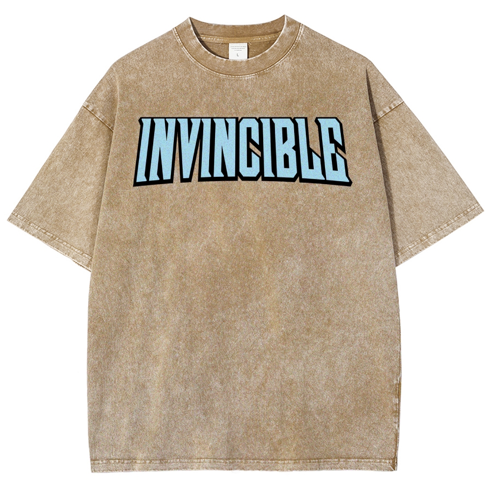 Invincible Unisex Fit Washed T-Shirt 2503012754