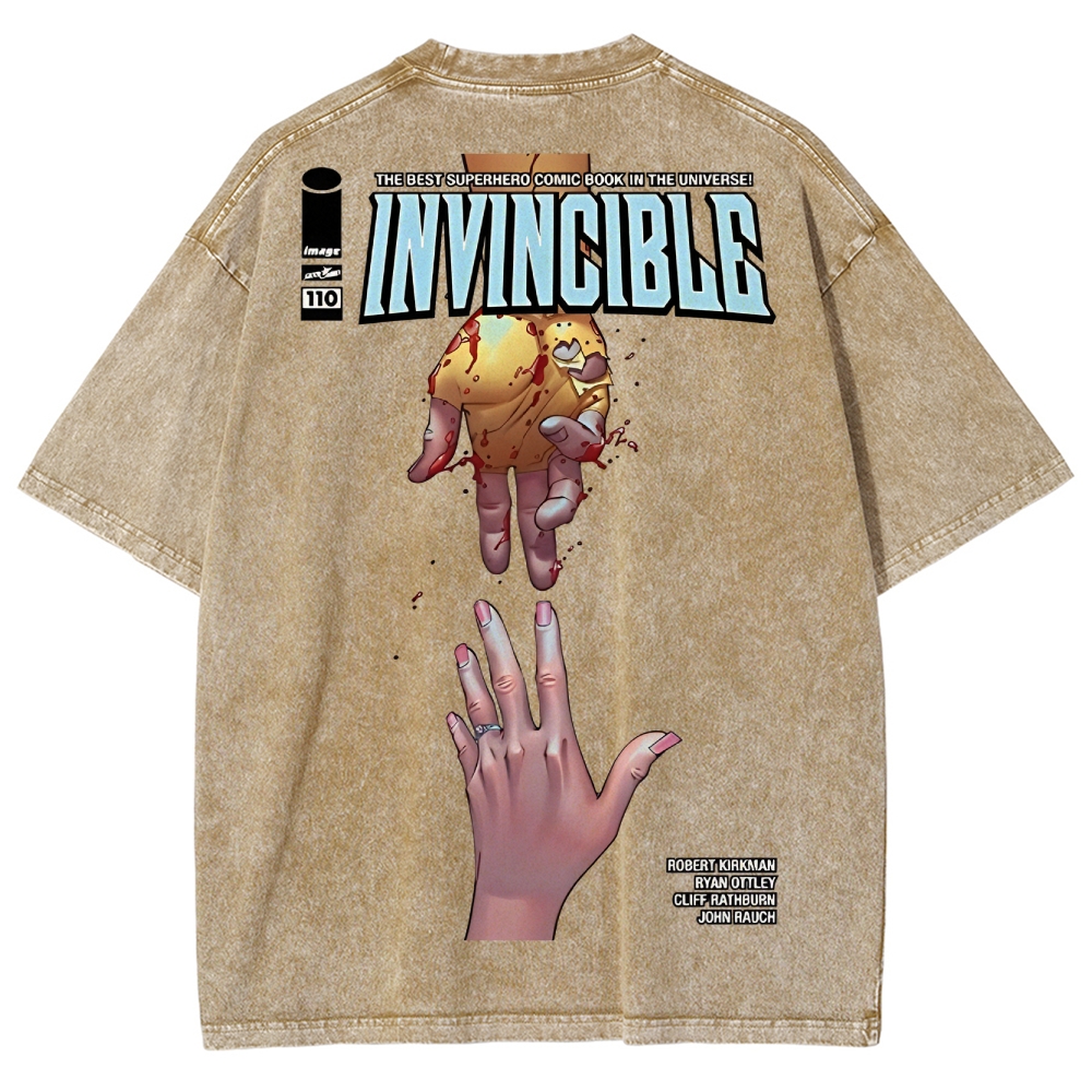 Invincible Unisex Fit Washed T-Shirt 2503012754