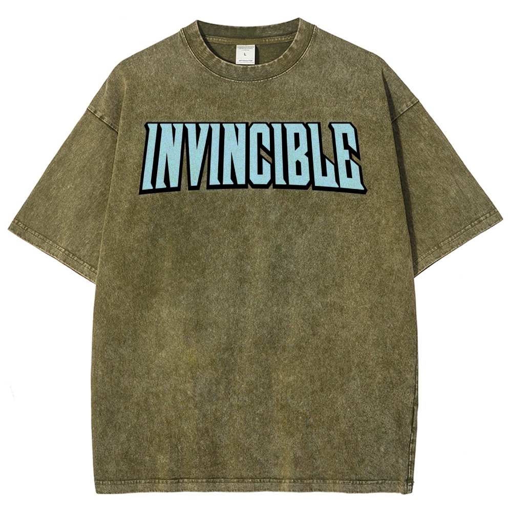 Invincible Unisex Fit Washed T-Shirt 2503012754