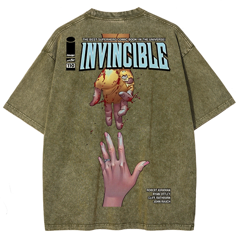 Invincible Unisex Fit Washed T-Shirt 2503012754