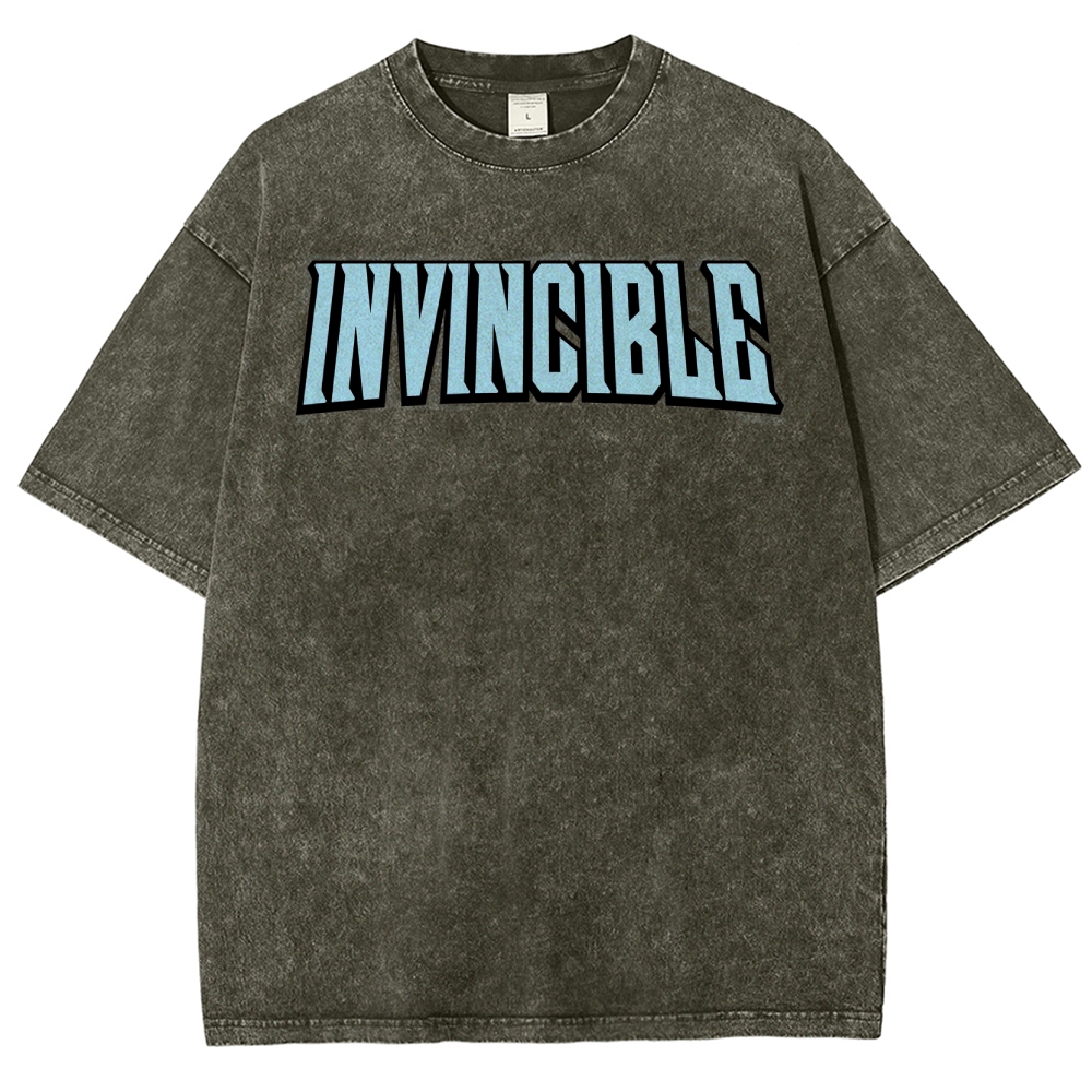 Invincible Unisex Fit Washed T-Shirt 2503012754