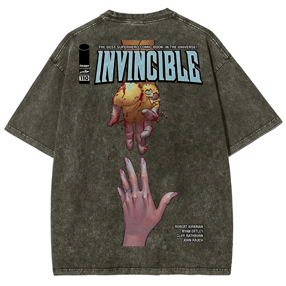 Invincible Unisex Fit Washed T-Shirt 2503012754