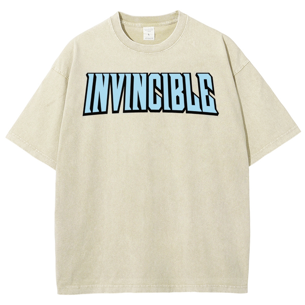 Invincible Unisex Fit Washed T-Shirt 2503012754