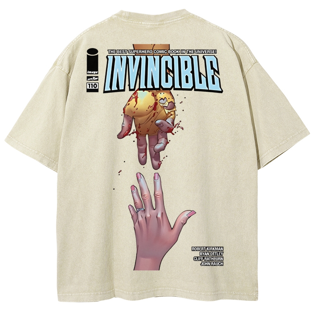 Invincible Unisex Fit Washed T-Shirt 2503012754