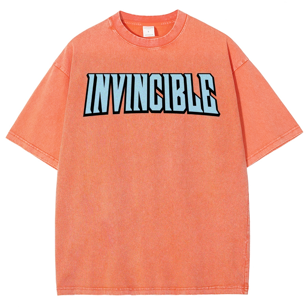 Invincible Unisex Fit Washed T-Shirt 2503012754