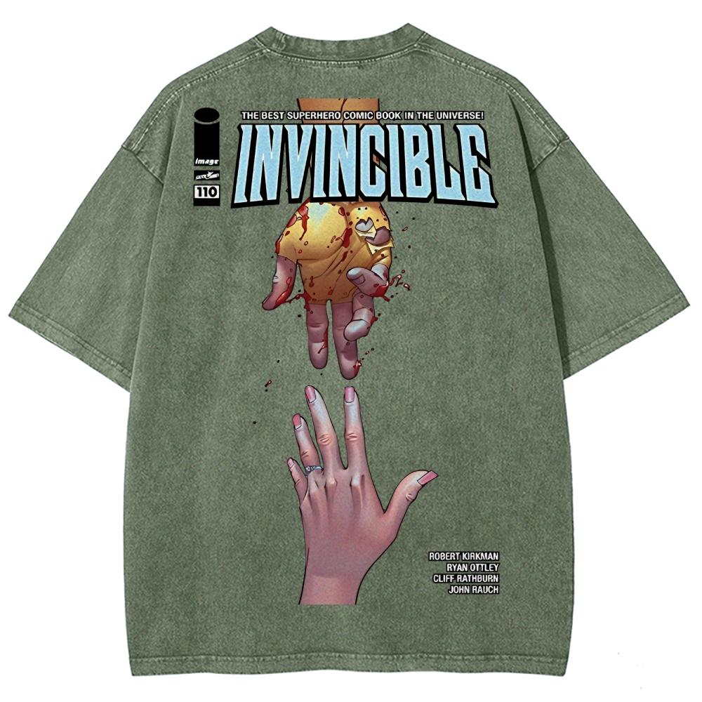 Invincible Unisex Fit Washed T-Shirt 2503012754