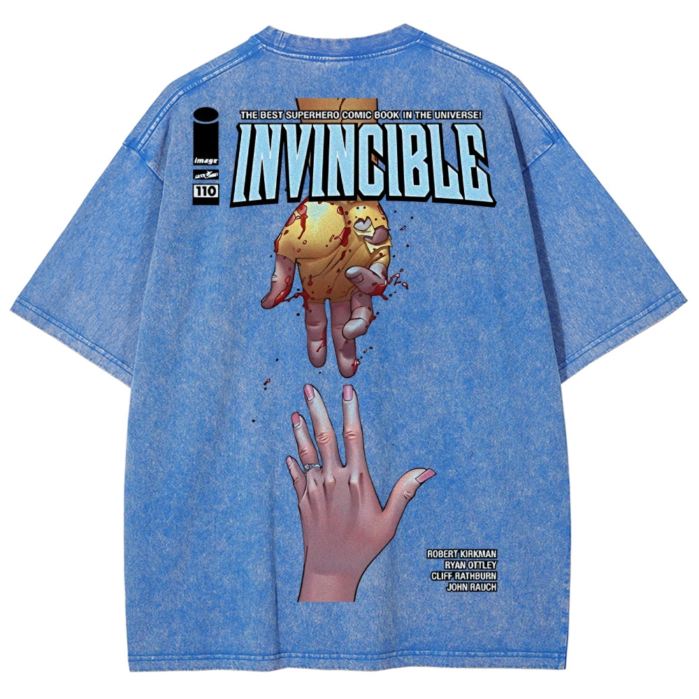 Invincible Unisex Fit Washed T-Shirt 2503012754