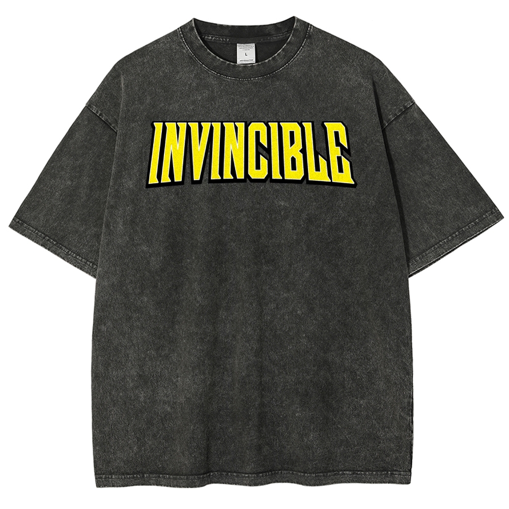 Invincible Unisex Fit Washed T-Shirt 2503013120