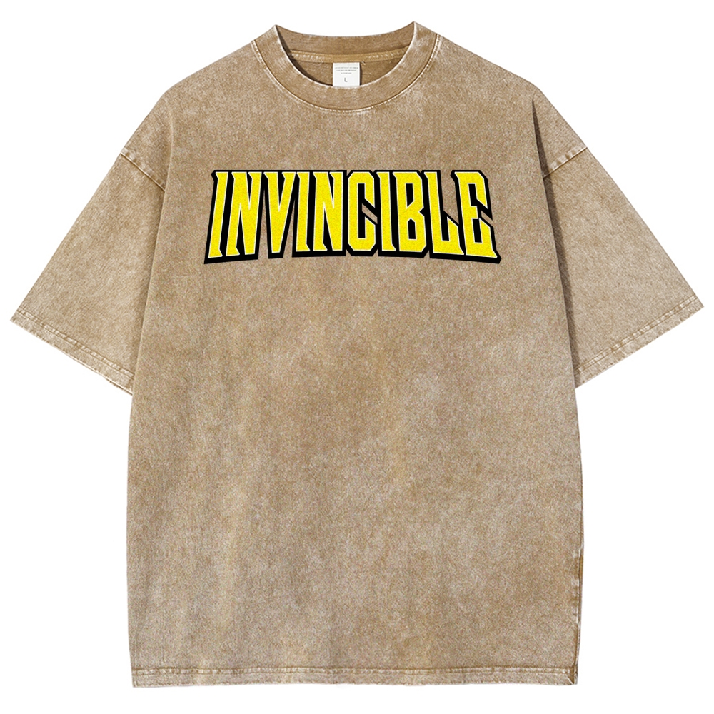 Invincible Unisex Fit Washed T-Shirt 2503013120