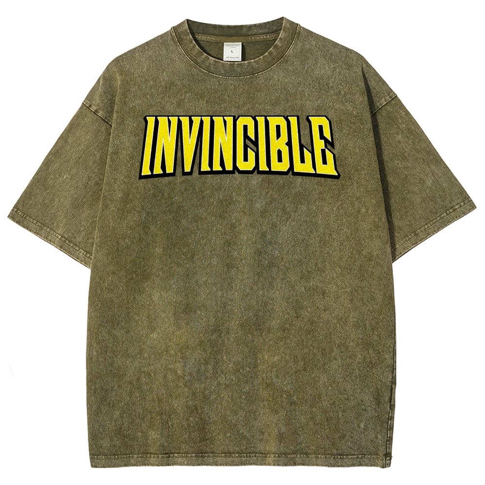 Invincible Unisex Fit Washed T-Shirt 2503013120