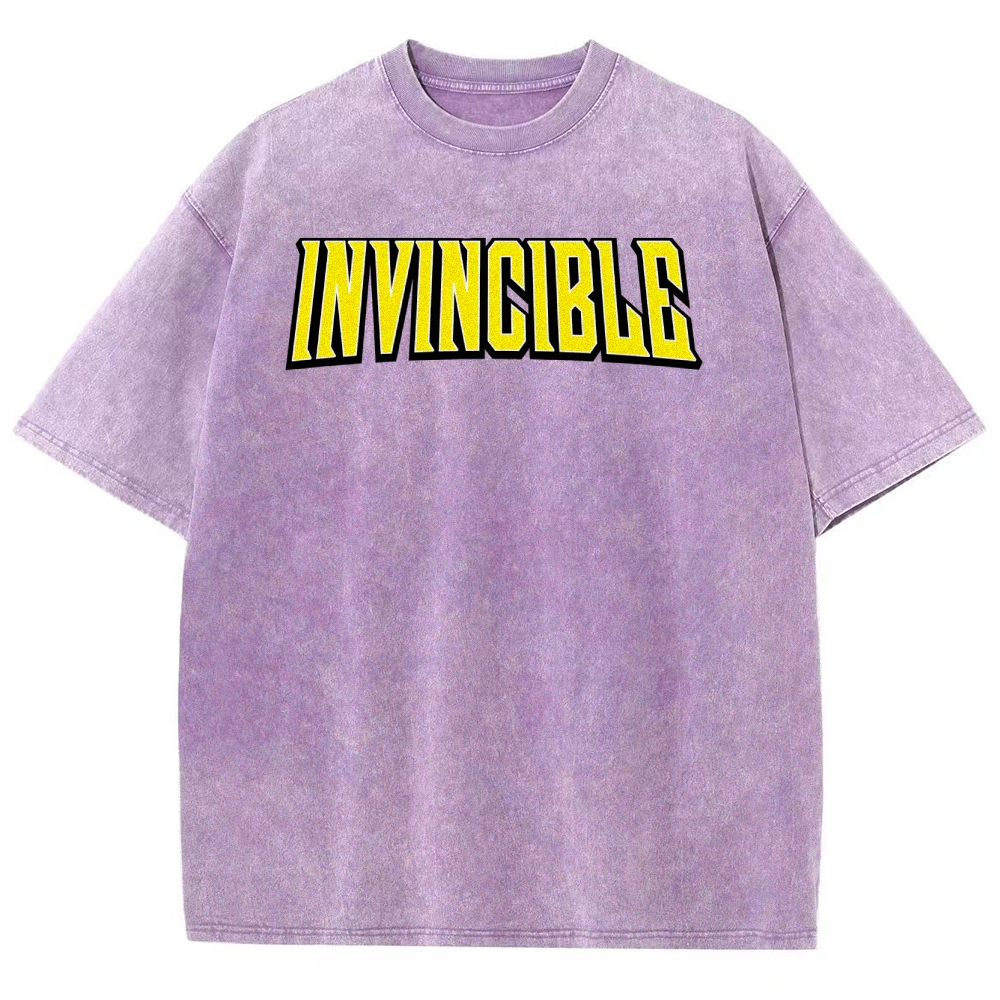 Invincible Unisex Fit Washed T-Shirt 2503013120