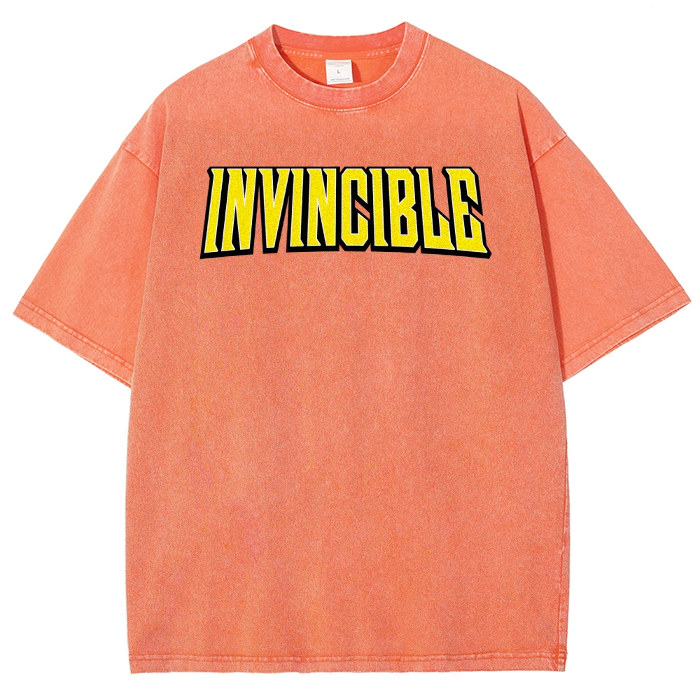 Invincible Unisex Fit Washed T-Shirt 2503013120
