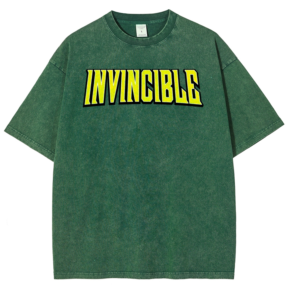 Invincible Unisex Fit Washed T-Shirt 2503013120