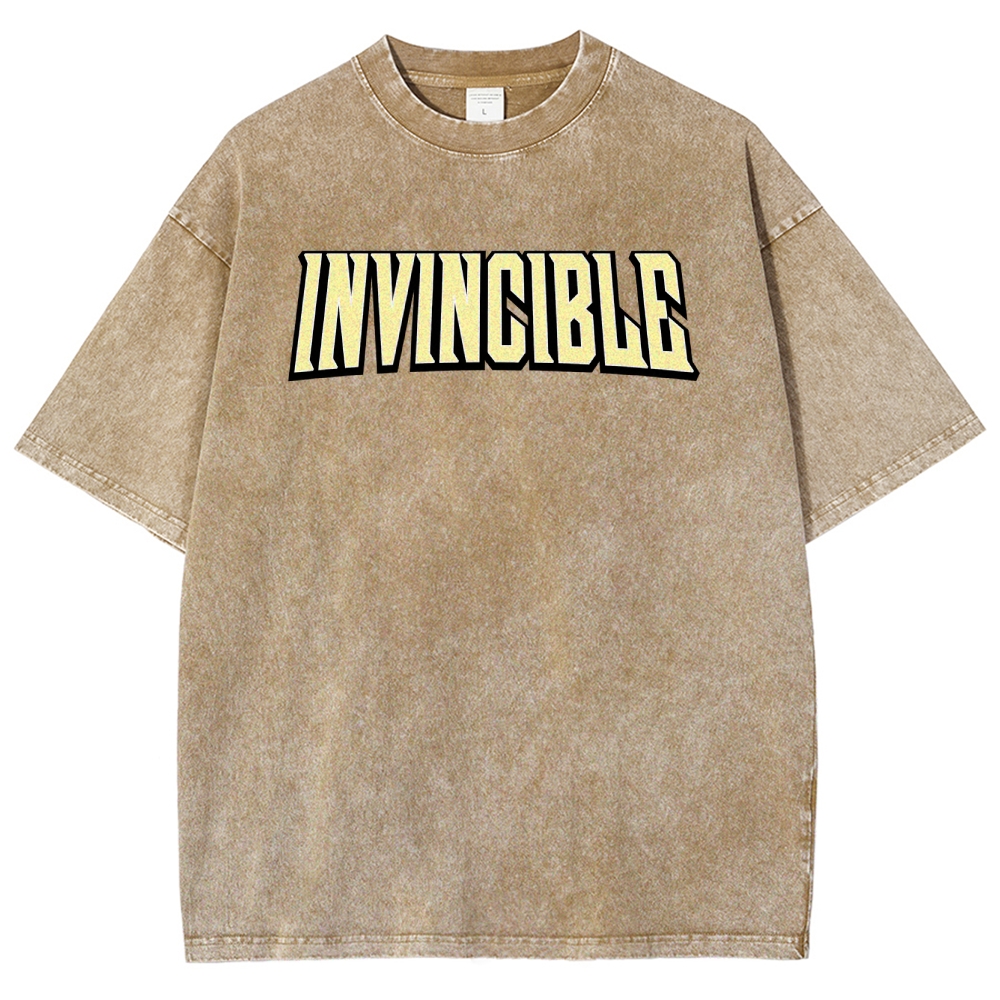 Invincible Unisex Fit Washed T-Shirt 2503013127
