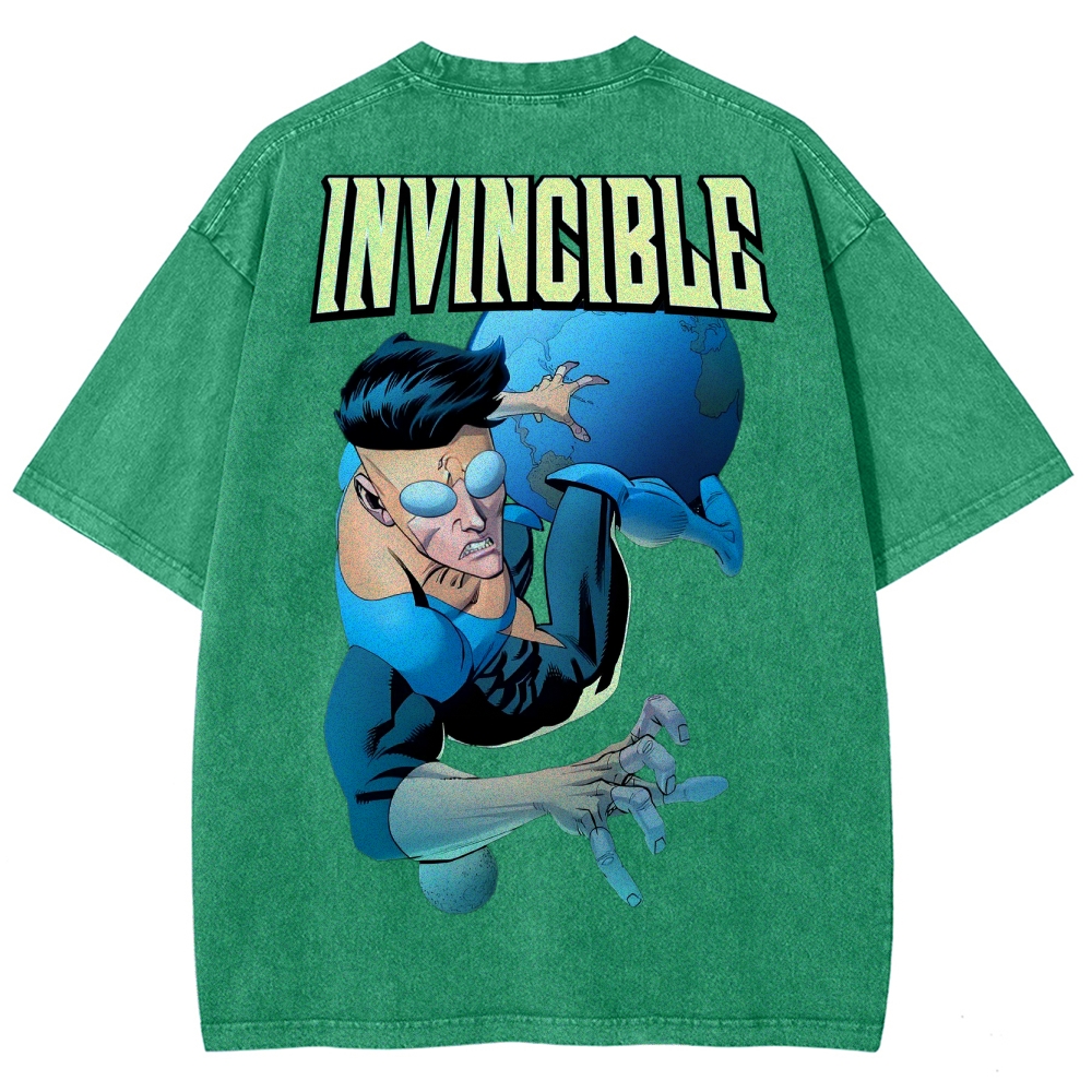 Invincible Unisex Fit Washed T-Shirt 2503013127