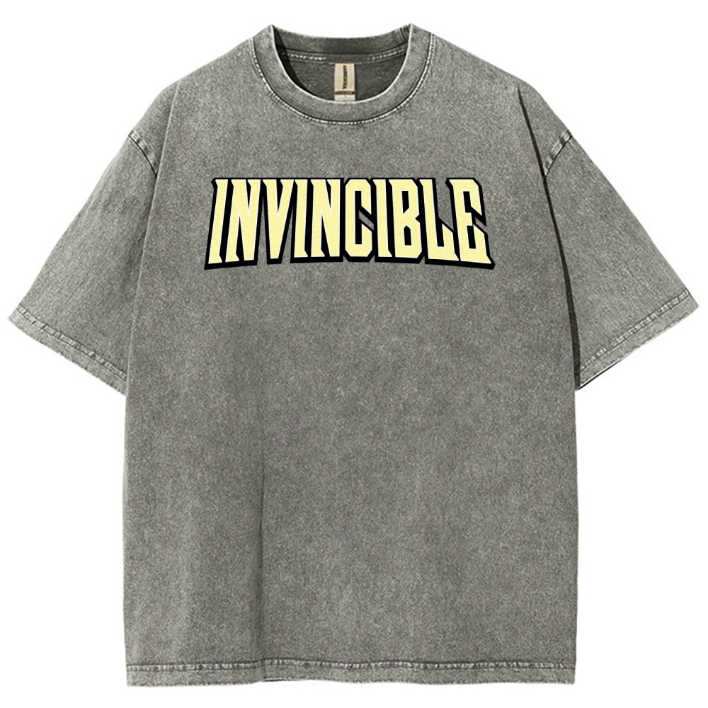 Invincible Unisex Fit Washed T-Shirt 2503013127