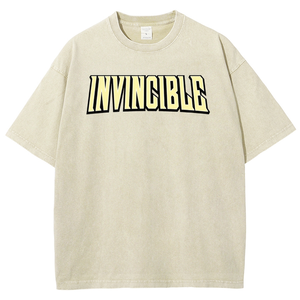 Invincible Unisex Fit Washed T-Shirt 2503013127