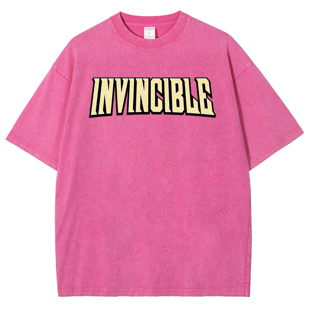 Invincible Unisex Fit Washed T-Shirt 2503013127