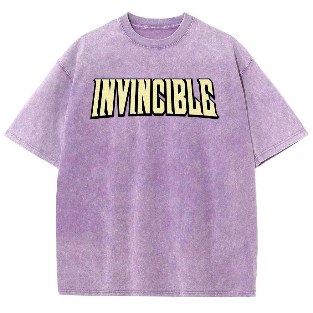 Invincible Unisex Fit Washed T-Shirt 2503013127