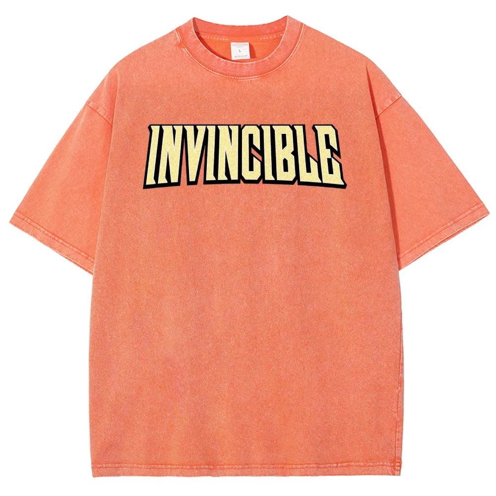 Invincible Unisex Fit Washed T-Shirt 2503013127