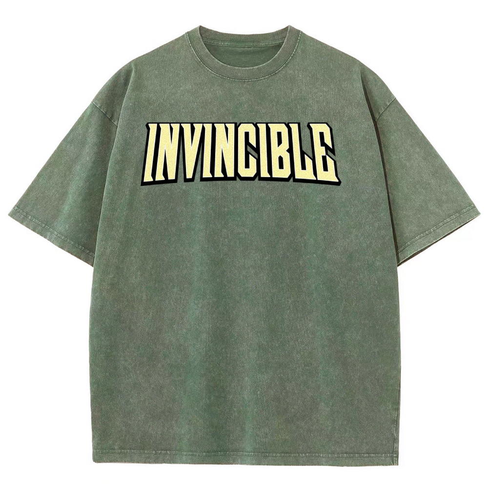 Invincible Unisex Fit Washed T-Shirt 2503013127
