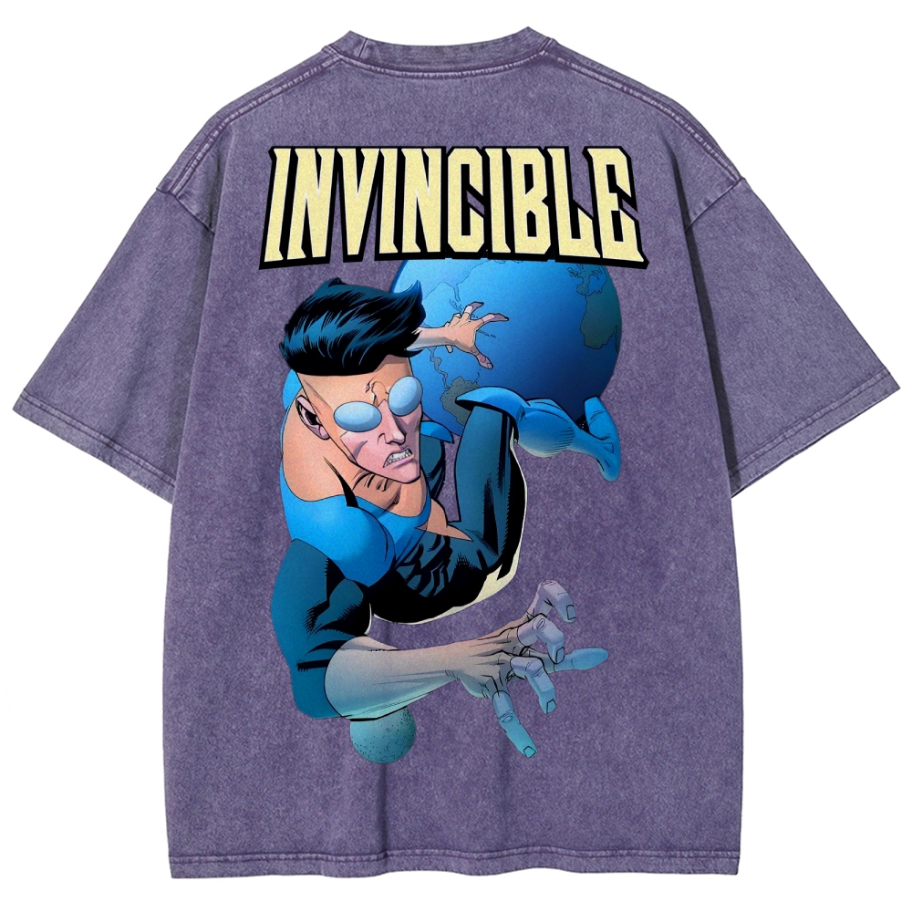 Invincible Unisex Fit Washed T-Shirt 2503013127