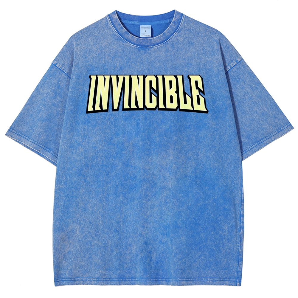 Invincible Unisex Fit Washed T-Shirt 2503013127