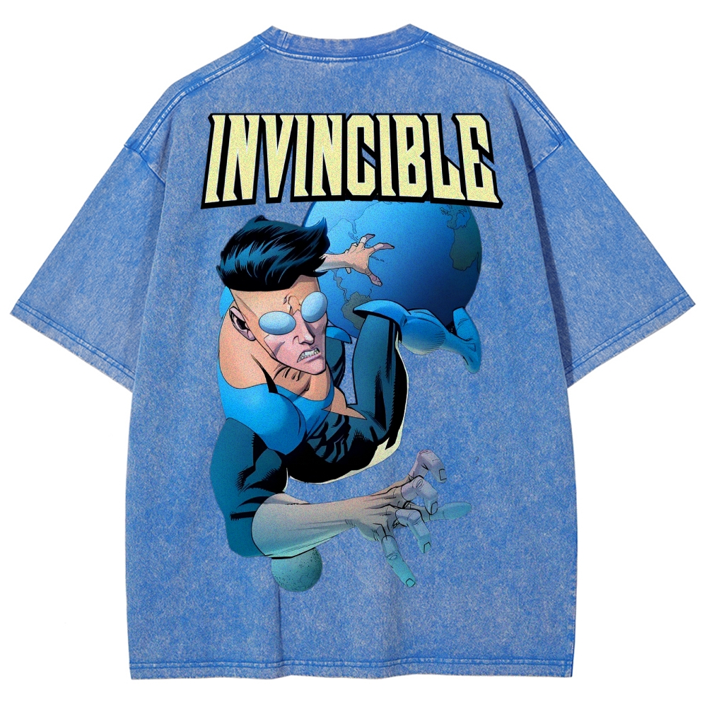Invincible Unisex Fit Washed T-Shirt 2503013127