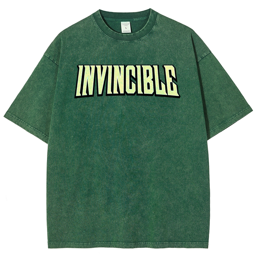 Invincible Unisex Fit Washed T-Shirt 2503013127