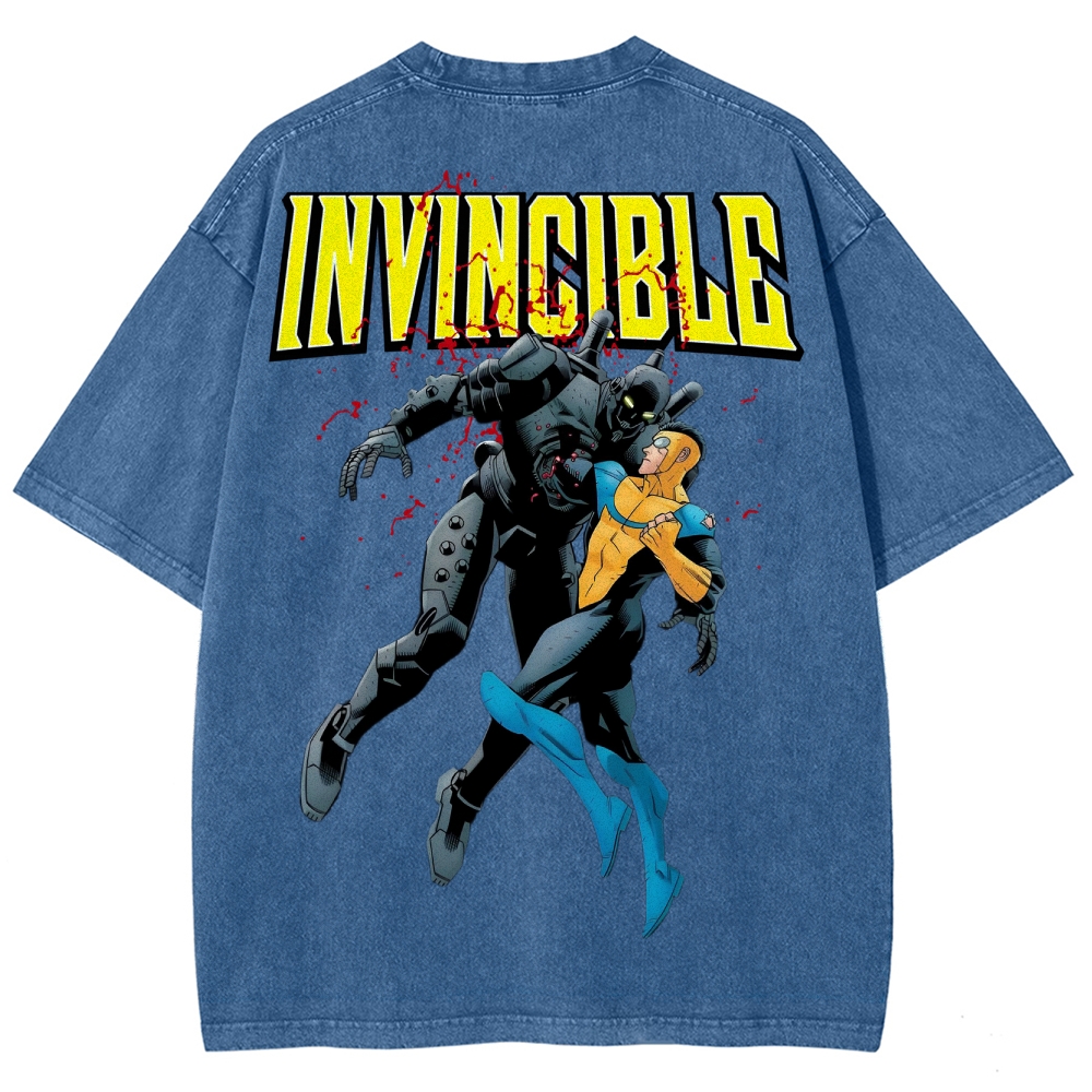 Invincible Unisex Fit Washed T-Shirt 2503013131