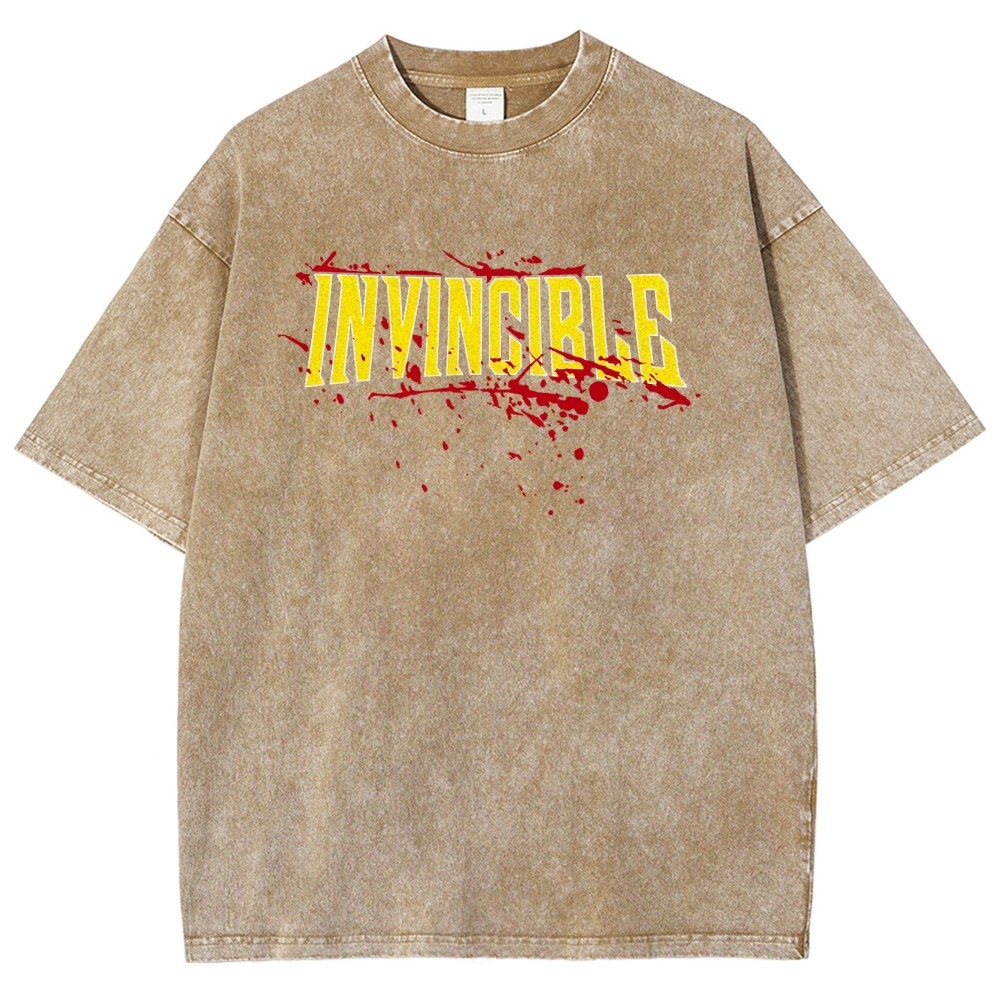 Invincible Unisex Fit Washed T-Shirt 2503013131