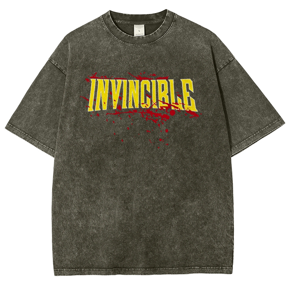 Invincible Unisex Fit Washed T-Shirt 2503013131