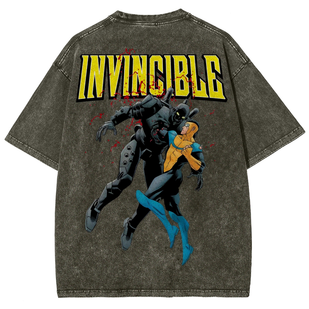 Invincible Unisex Fit Washed T-Shirt 2503013131