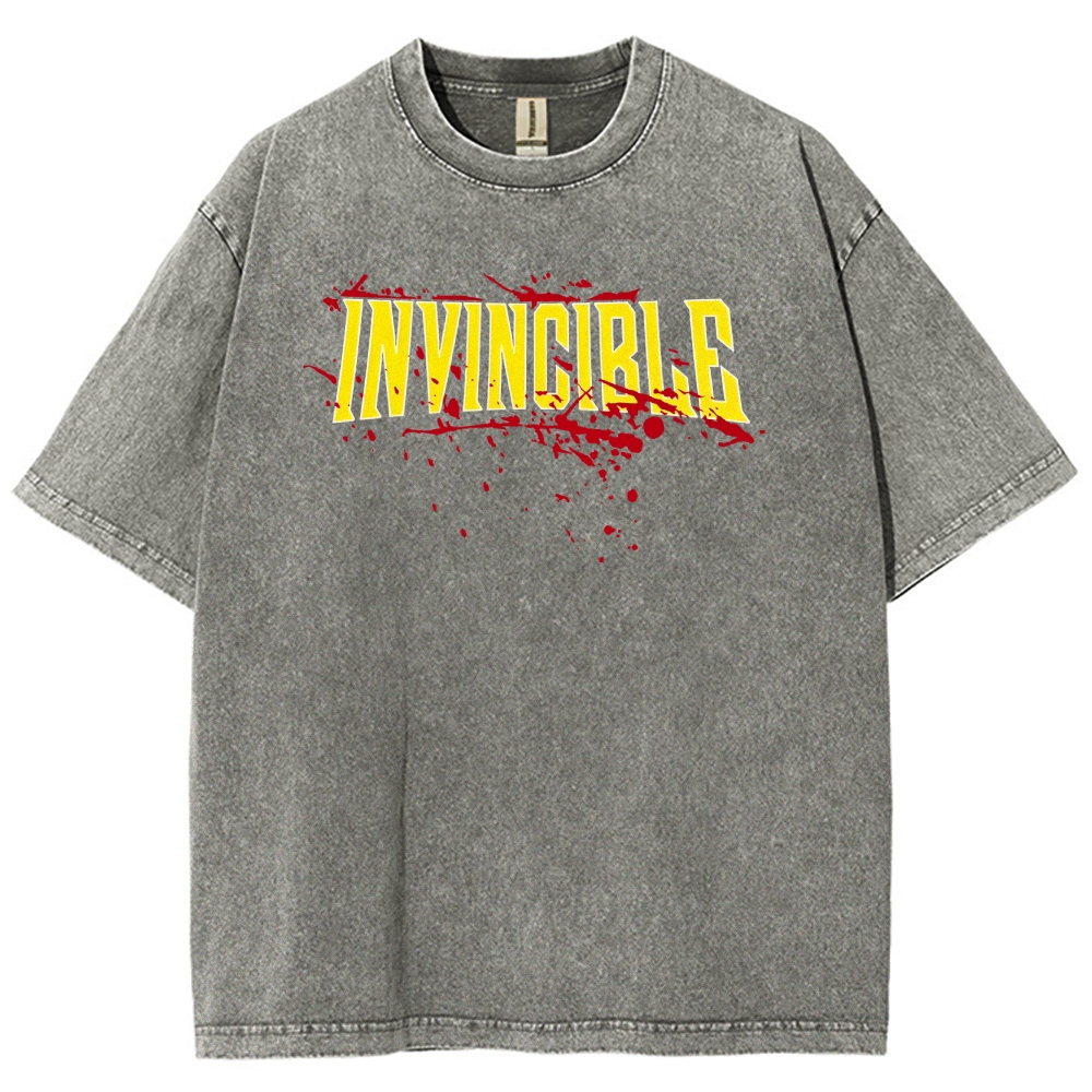 Invincible Unisex Fit Washed T-Shirt 2503013131