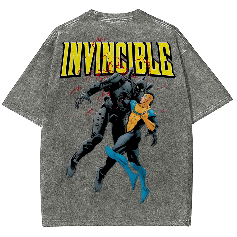 Invincible Unisex Fit Washed T-Shirt 2503013131