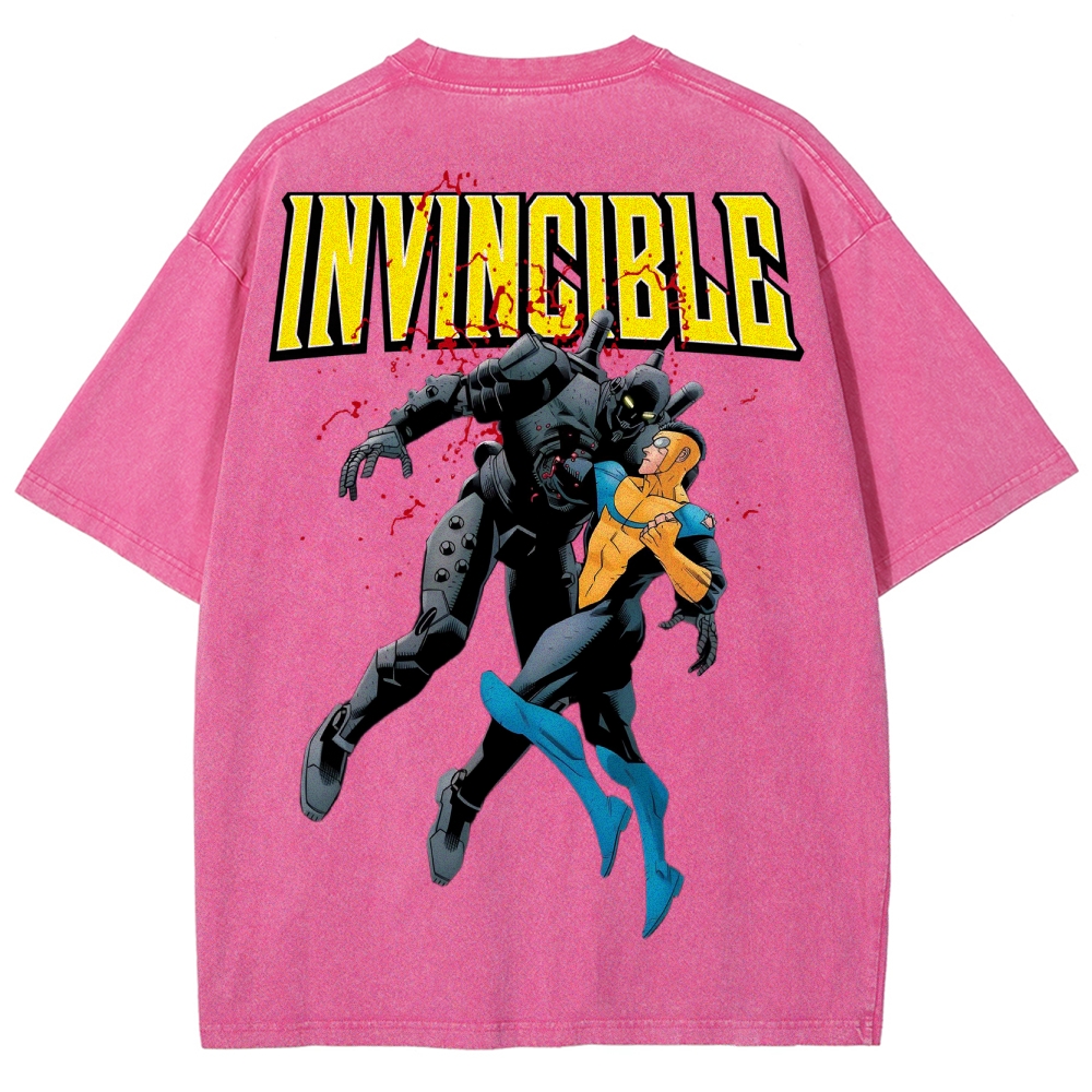 Invincible Unisex Fit Washed T-Shirt 2503013131