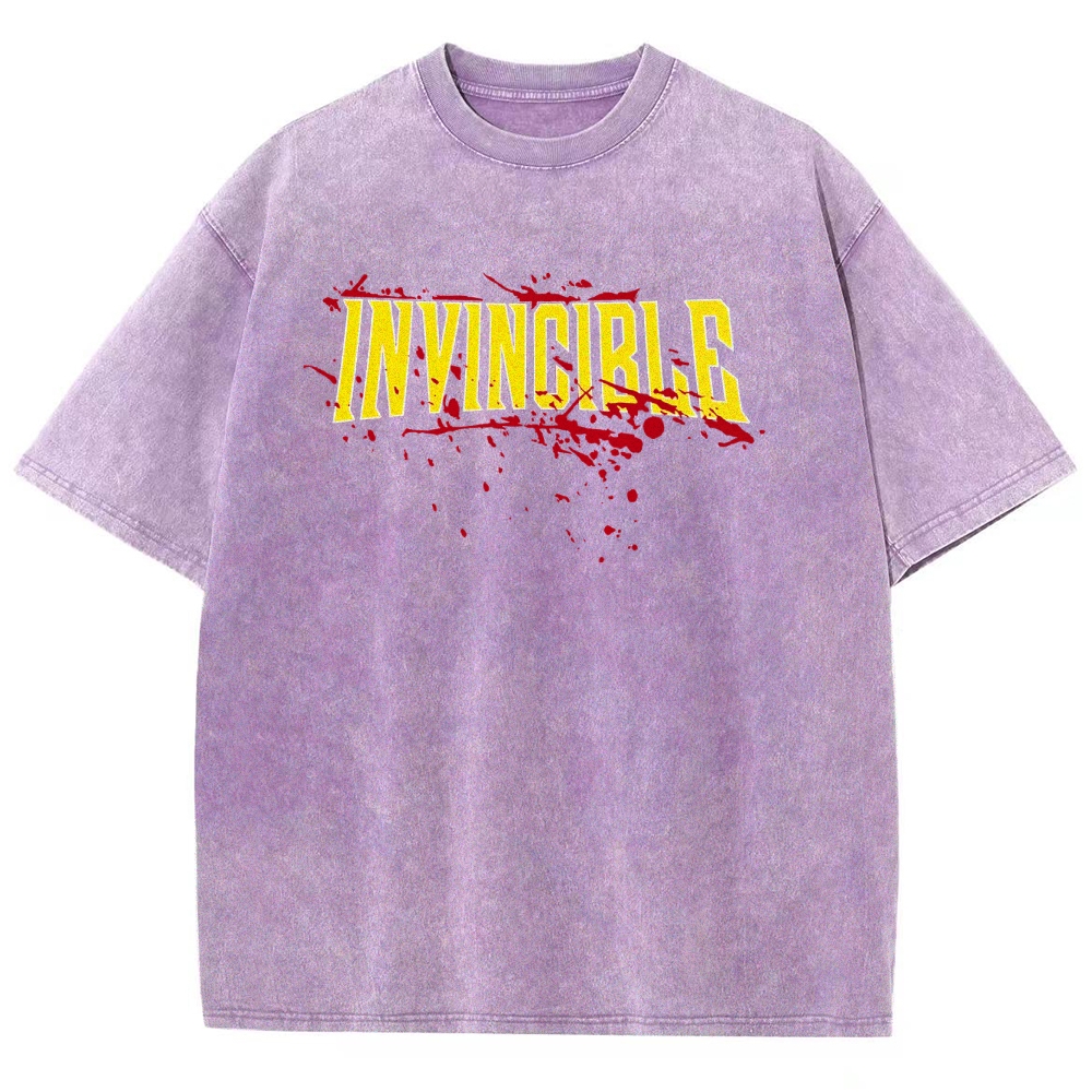 Invincible Unisex Fit Washed T-Shirt 2503013131