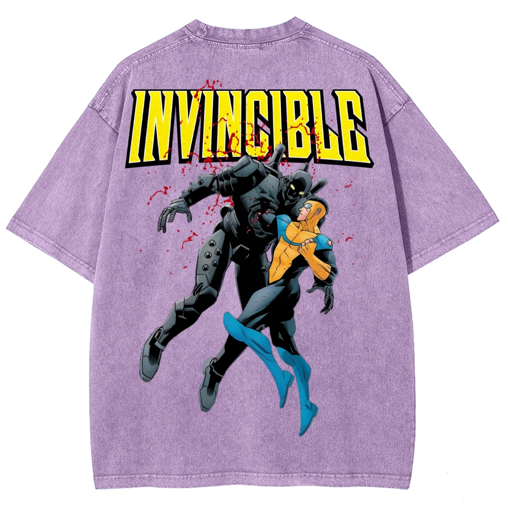 Invincible Unisex Fit Washed T-Shirt 2503013131