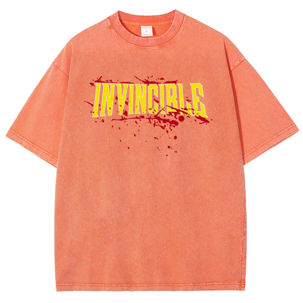 Invincible Unisex Fit Washed T-Shirt 2503013131