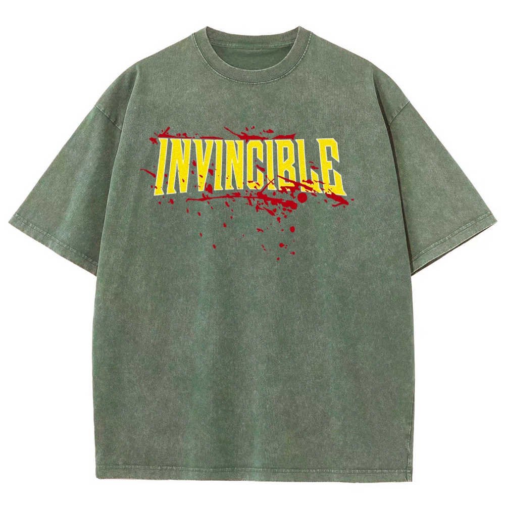 Invincible Unisex Fit Washed T-Shirt 2503013131