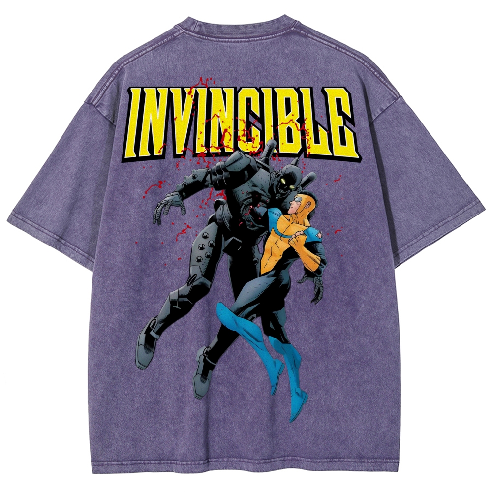 Invincible Unisex Fit Washed T-Shirt 2503013131