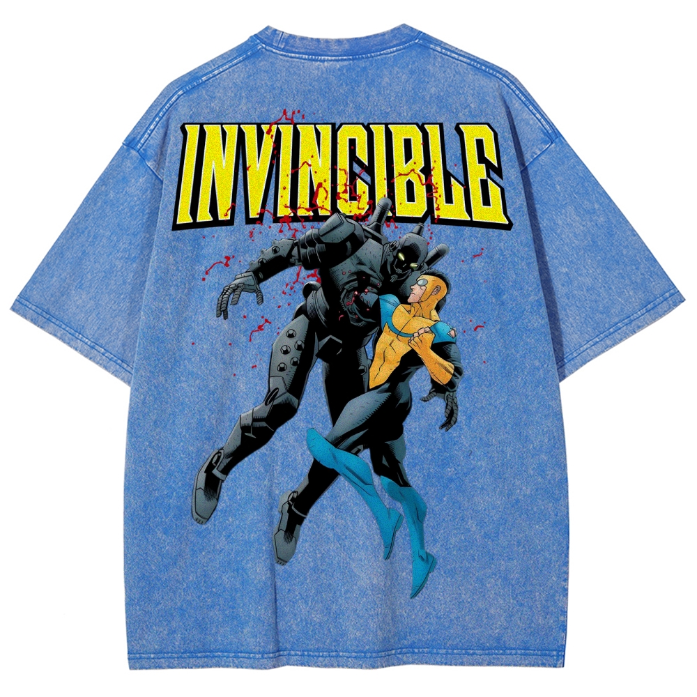 Invincible Unisex Fit Washed T-Shirt 2503013131