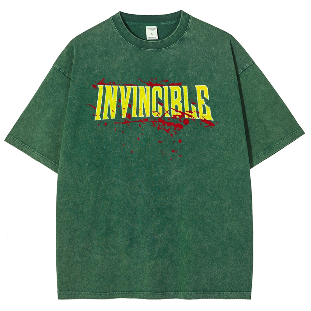 Invincible Unisex Fit Washed T-Shirt 2503013131