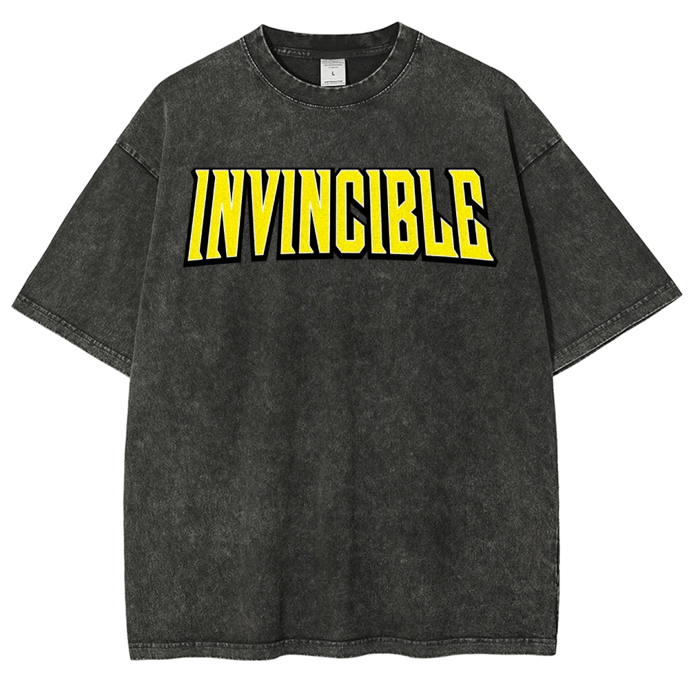Invincible Unisex Fit Washed T-Shirt 2503013134