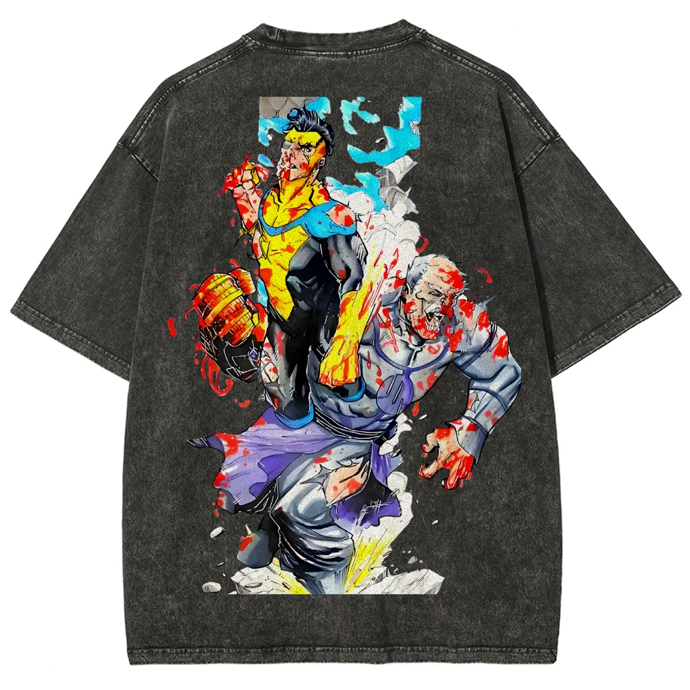 Invincible Unisex Fit Washed T-Shirt 2503013134