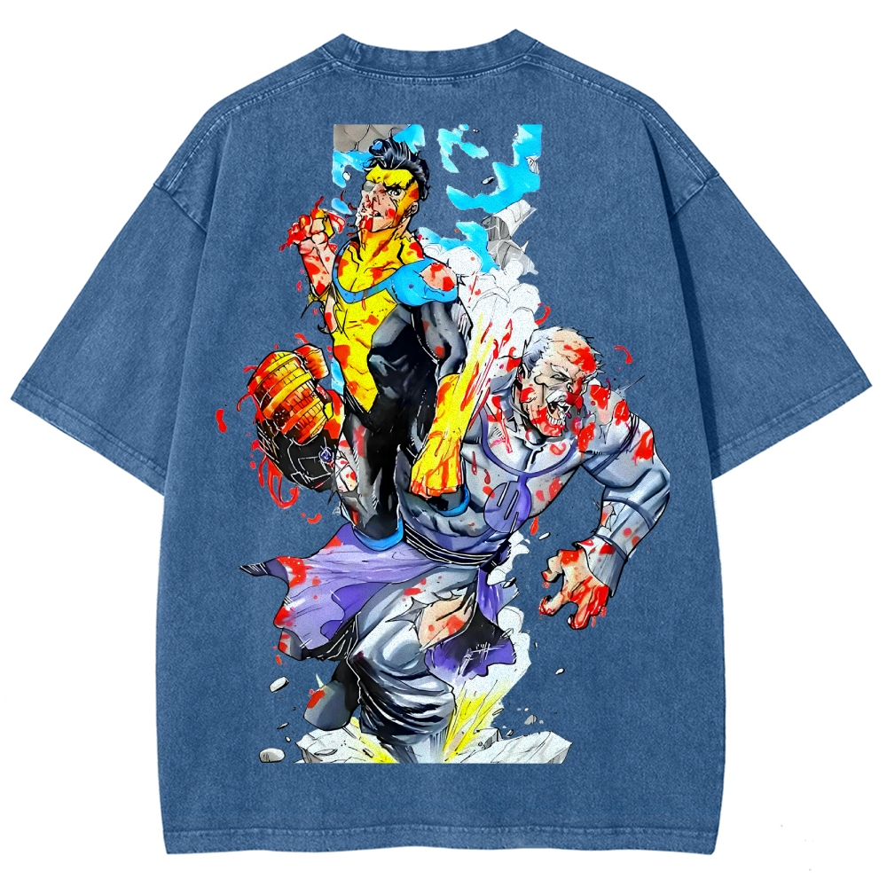 Invincible Unisex Fit Washed T-Shirt 2503013134