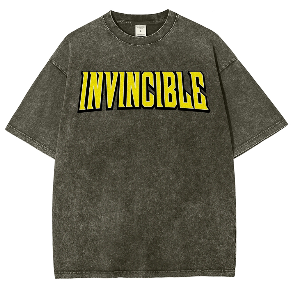 Invincible Unisex Fit Washed T-Shirt 2503013134