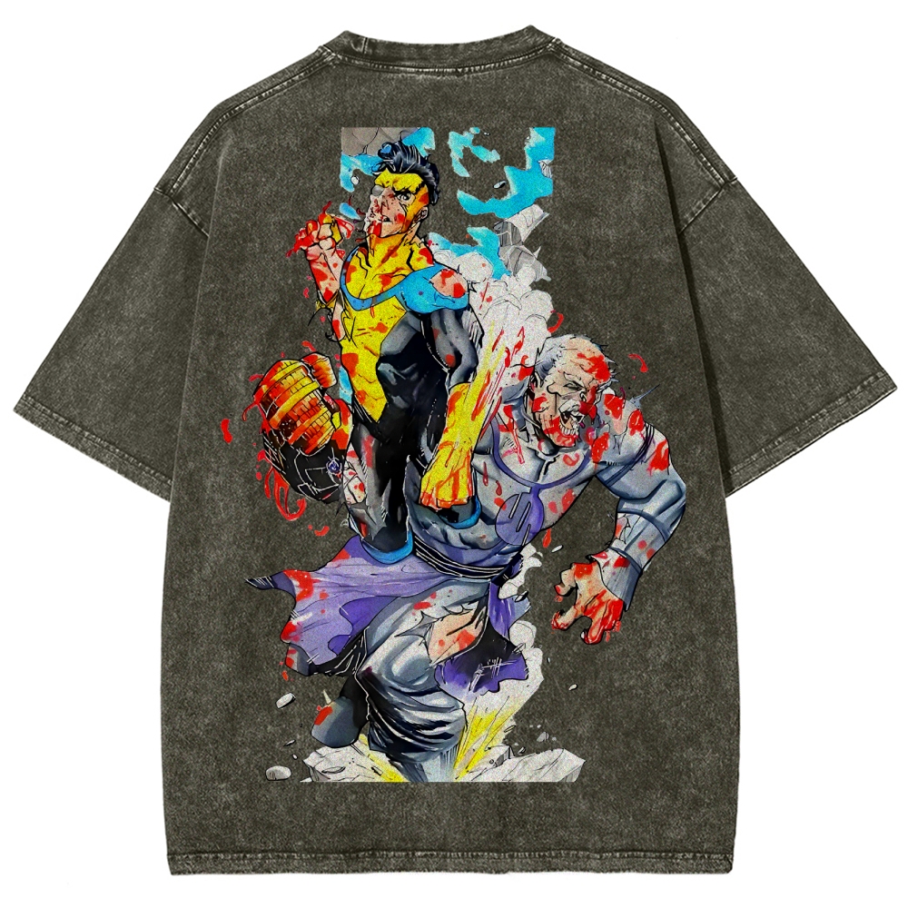 Invincible Unisex Fit Washed T-Shirt 2503013134